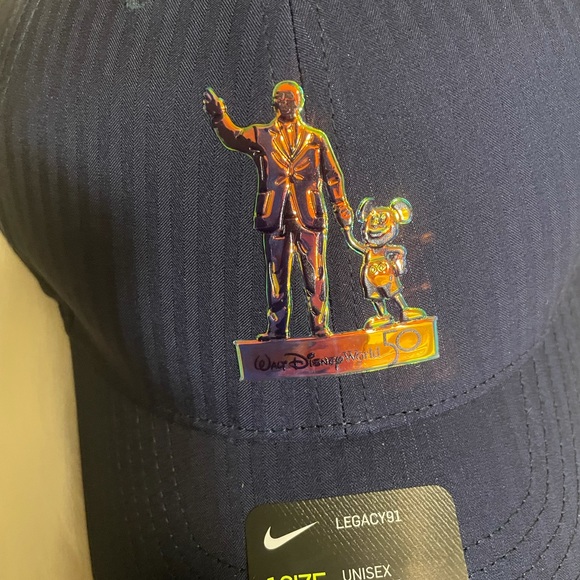 NWT Authentic Disney Park WDW 50th Anniversary EARIDESCENT unisex ballcap hat - Picture 10 of 10